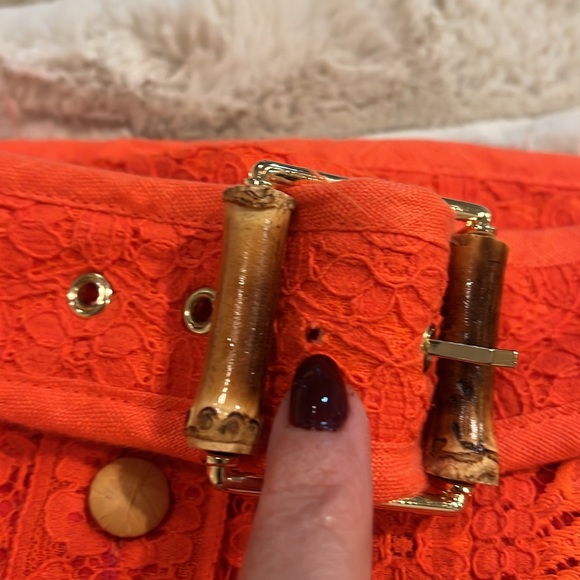 Zimmermann red lace midi skirt sample size 4/6 - Picture 4 of 11